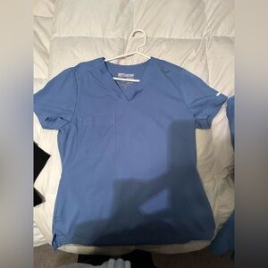Greys Anatomy Scrub Top (Size Small, Cecil Blue)
